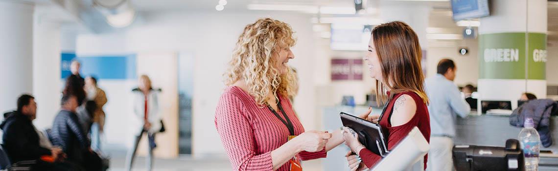 Women at Customer and Local Services office