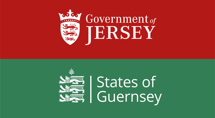 Government of Jersey and States of Guernsey logos