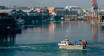 Fishing boat in St Helier harbour