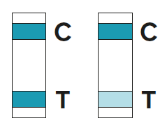 Covid lateral flow positive test result