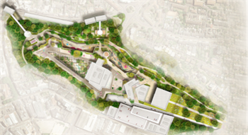 An artist impression of Fort Regent with proposed changes