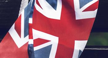 Union Flag on bench