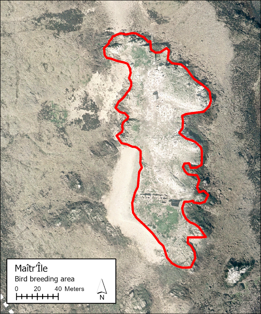 Picture of a map with which dots showing area of Mairtrile