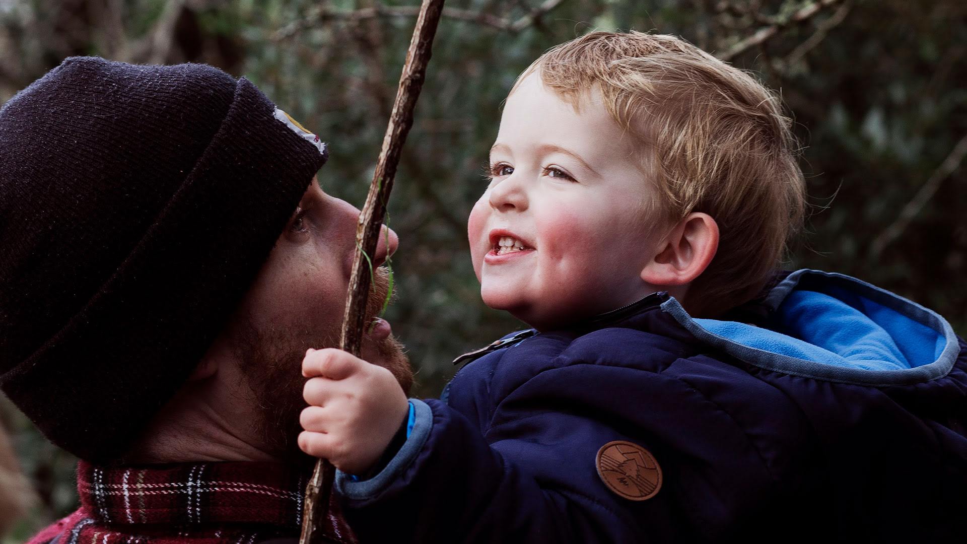 Child with stick