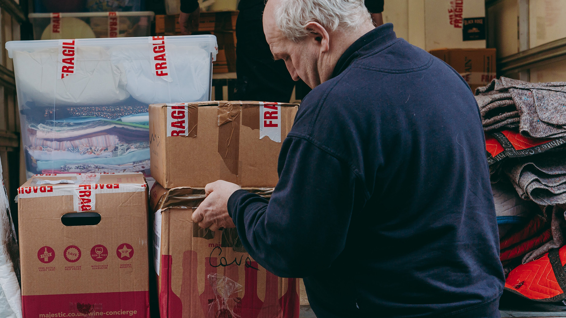 Removing moving boxes