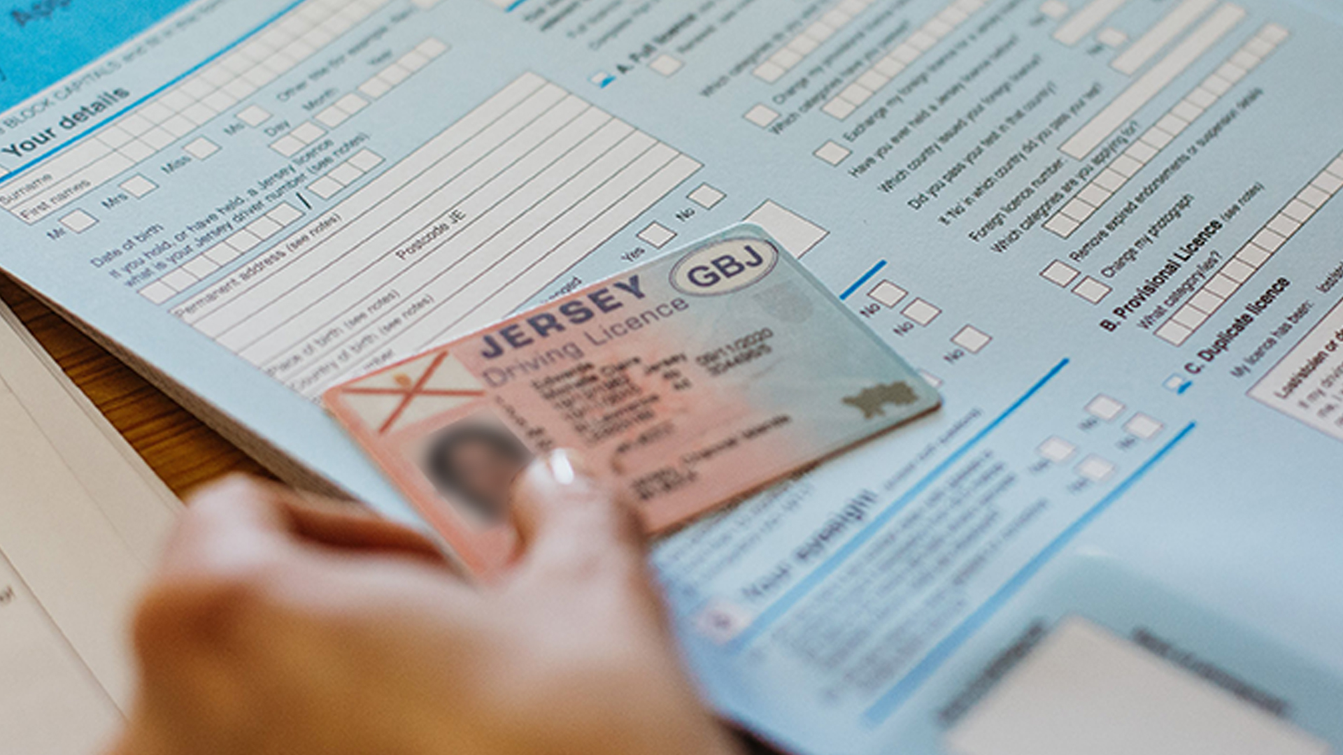 Driving licence form