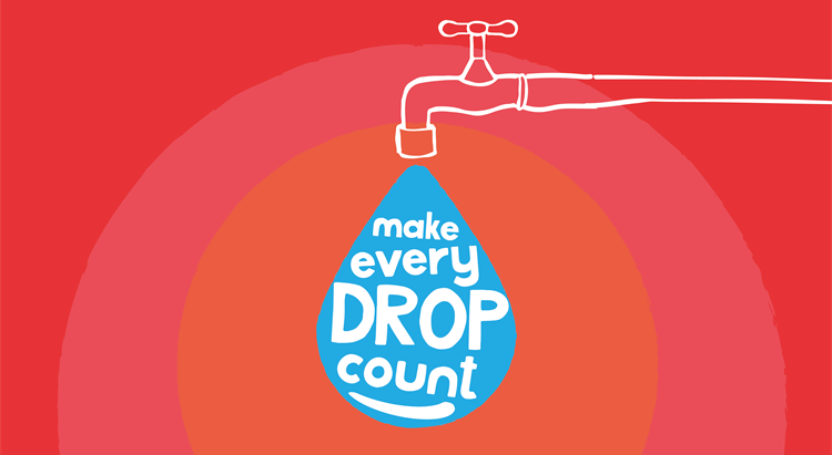 Save water logo