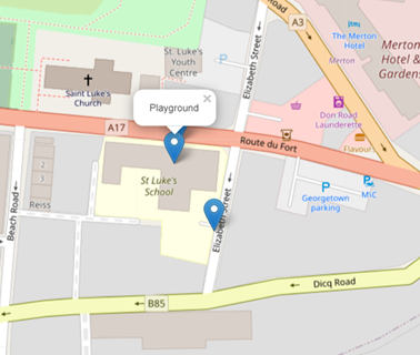 Map of St Luke's School 