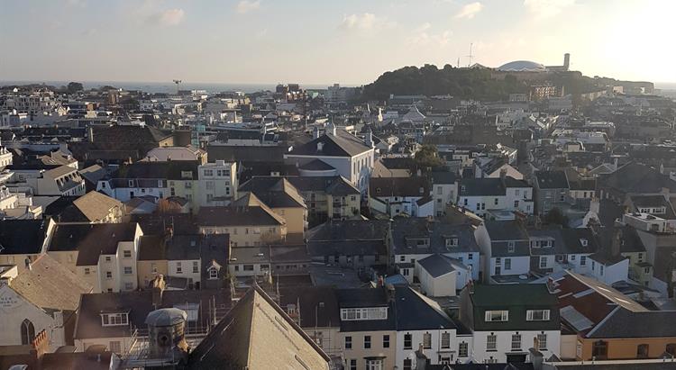 Rooftop view of St Helier