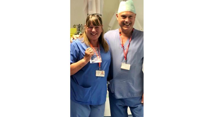 Nurse Tania Hanson with heart specialist Dr Andrew Mitchell