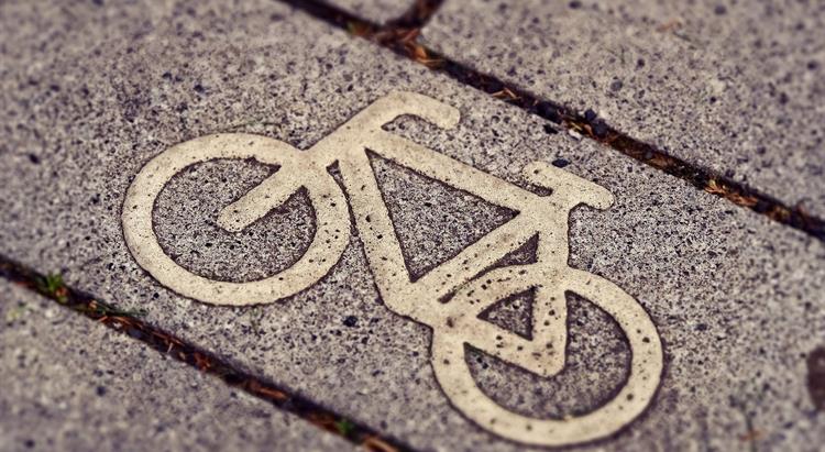 Image of bicycle on pavement