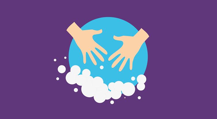 Logo of hand washing