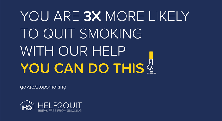 Logo saying You are 3x more likely to quit smoking with our help You can do this