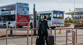 Airport bus stop