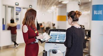 Customer and local services help kiosk